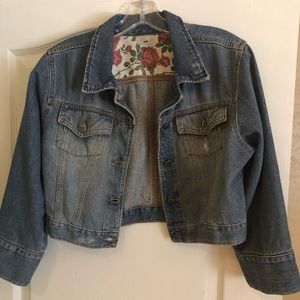 100% authentic Nancy Rose NY Crop Denim Jacket